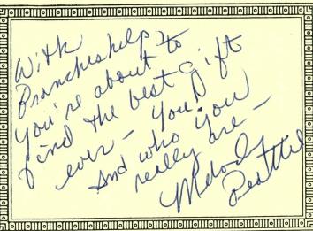 Branches Counseling~ Livonia~Counselors~Livonia Counseling CenterPersonal note from Melody Beattie for Branches Counseling